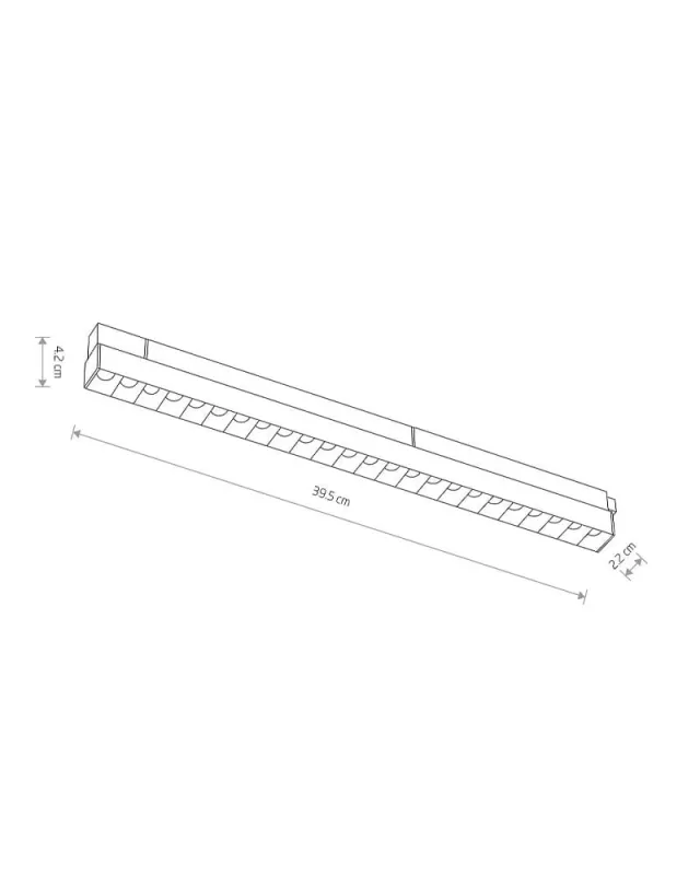 Магнітний трековий світильник Nowodvorski 10150 LVM Focus Led 1x15w 3000к 1300Lm IP20 Bl