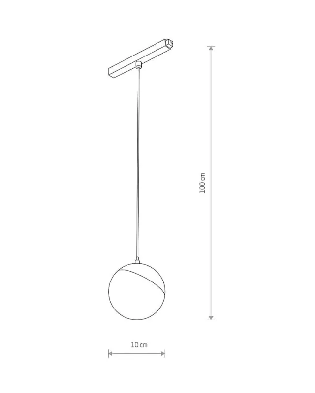 Магнітний трековий світильник Nowodvorski 10153 LVM Lid Led 1x8w 3000к 650Lm IP20 Bl