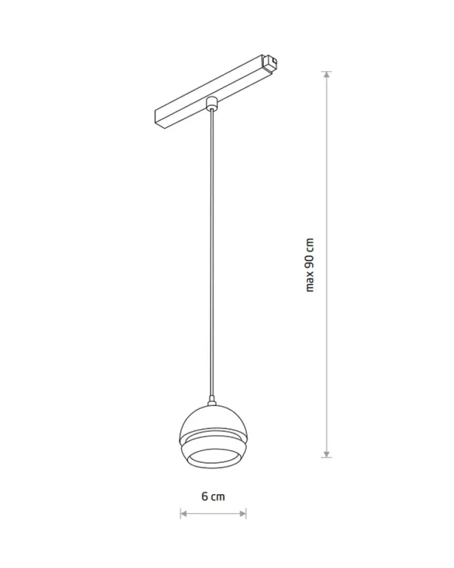 Магнітний трековий світильник Nowodvorski 10154 LVM Slot Led 1x5w 3000к 210Lm IP20 Bl
