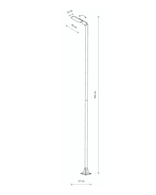 Світильник вуличний Nowodvorski 10283 Pathway Led Pro 1x60W 3000K 5700Lm IP65