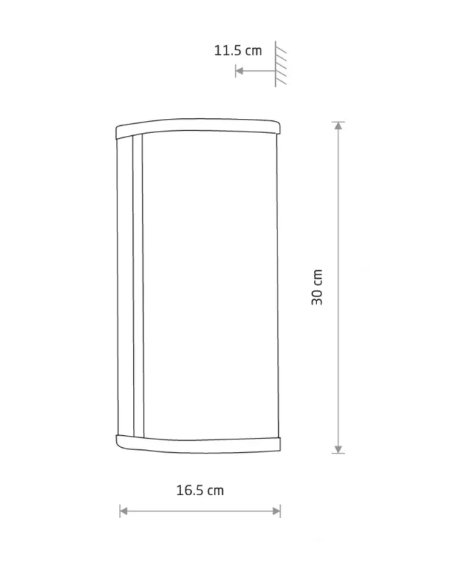 Бра для ванної Nowodvorski 10730 Palmas LED 1x15W 4000K 1000Lm IP44 латунний