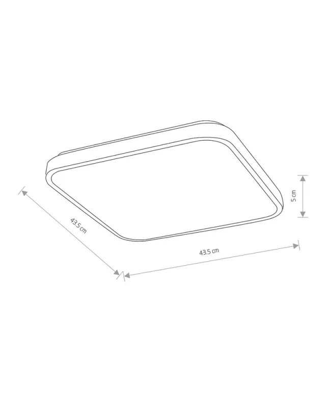 Подолочний світильник Nowodvorski 10986 Agnes Square Led Pro 1x32W 4000K 2300Lm IP44 Bk