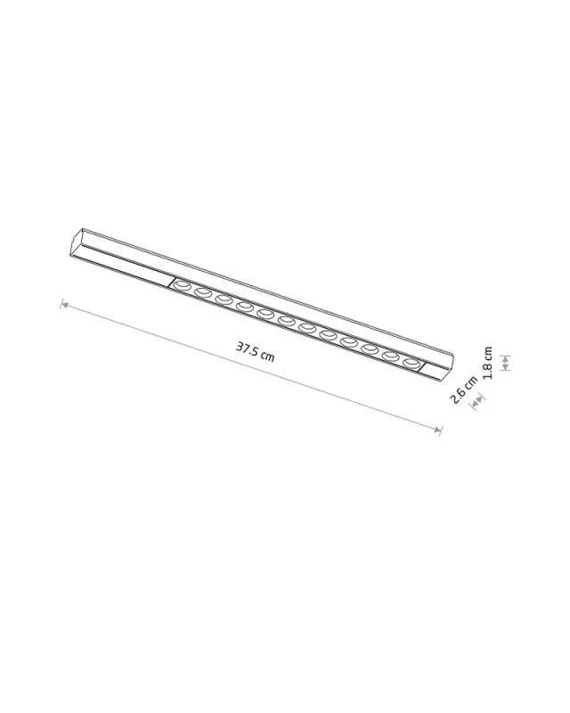 Магнітний трековий світильник Nowodvorski 11331 UT-LVM Focus LED 12W 4000K 1000Lm IP20 чорний