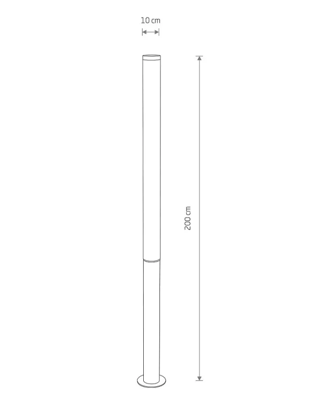 Вуличний світильник Nowodvorski 11375 Mia L Led 1x100W 3000K 7800Lm IP54 Чорний (33352)
