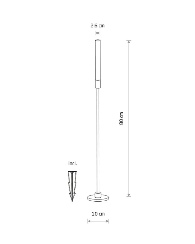 Світильник вуличний ландшафтний Nowodvorski 11544 Zola LED S 1x3W 3000K 100Lm IP54 чорний (30556)