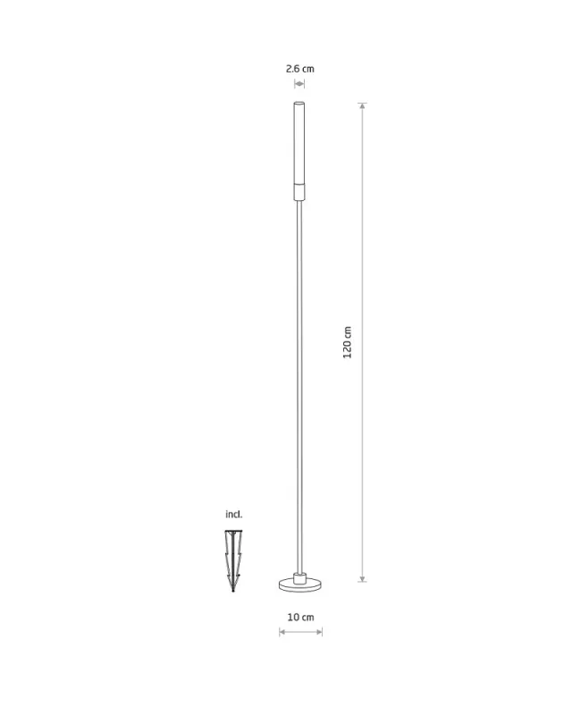 Світильник вуличний ландшафтний Nowodvorski 11546 Zola LED L 1x3W 3000K 100Lm IP54 чорний (30184)
