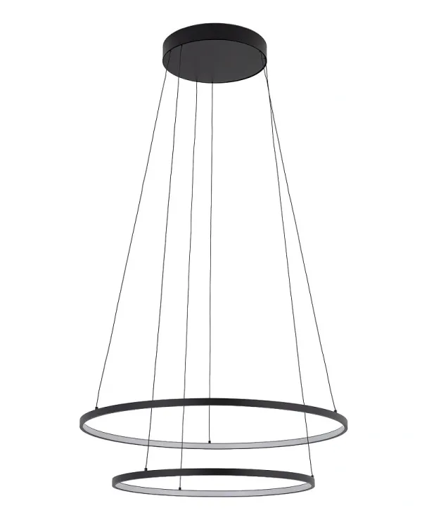 Люстра Nowodvorski 11647 Circolo Power LED 2x67W 3000K 3100Lm IP20 чорна