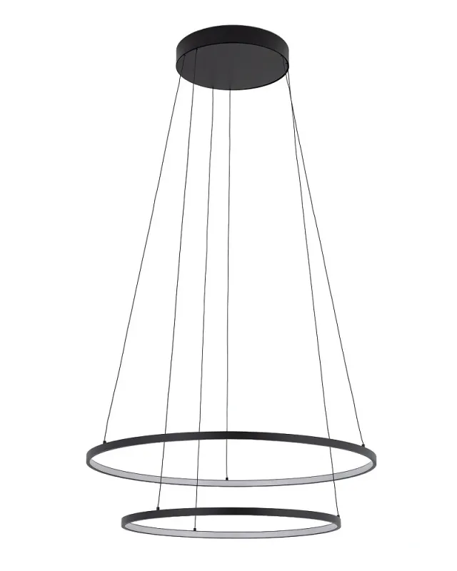Люстра Nowodvorski 11647 Circolo Power LED 2x67W 3000K 3100Lm IP20 чорна