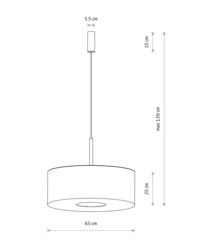 Підвісний світильник Nowodvorski 11660 Amarela L E27 1x25W IP20 графітовий