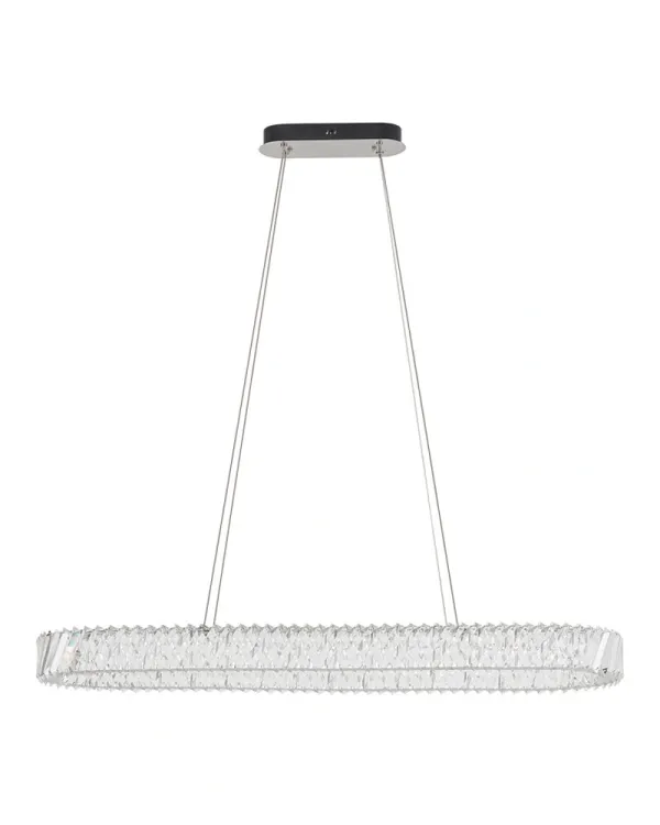 Люстра Nowodvorski 11707 Luxora Oval LED 1x40W 3000K 3600Lm IP20 хром