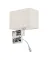 Бра Nowodvorski 11785 Hotel Mood E27+LED 2x10W+2.2W 4000K IP20 світло-бежевий