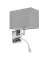 Бра Nowodvorski 11793 Hotel Mood E27+LED 2x10W+2.2W 4000K IP20 сірий