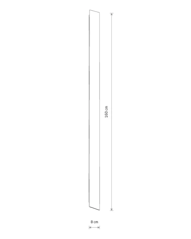Настінний світильник Nowodvorski 11876 Comma LED S 1x19W 3000K 500Lm IP20 чорний