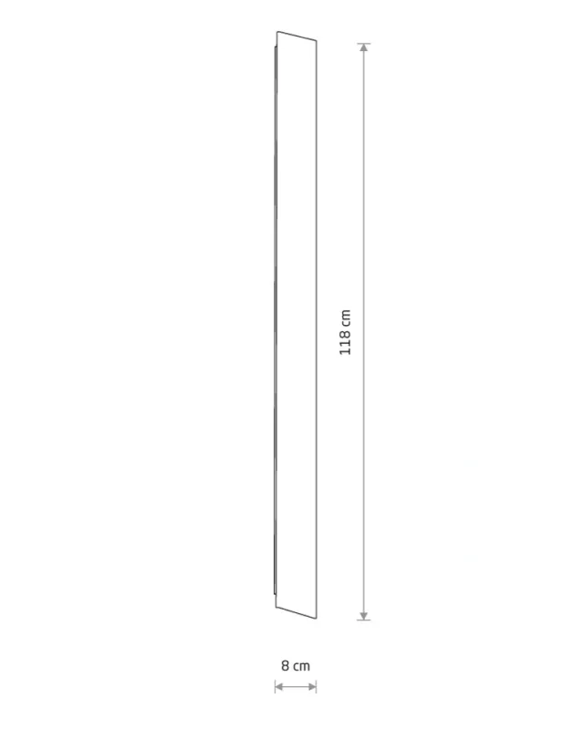 Настінний світильник Nowodvorski 11883 Comma LED M 1x25W 3000K 1200Lm IP20 білий