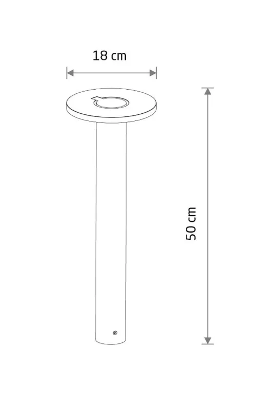 Вуличний світильник Nowodvorski 11938 Axion LED 1x8W 3000K 550Lm IP65 графітовий (38159)