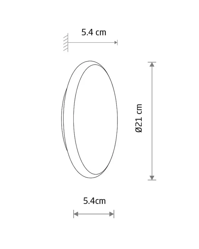 Бра для ванної Nowodvorski 11941 Astra LED 1x8W 3000K 180Lm IP65 мідний