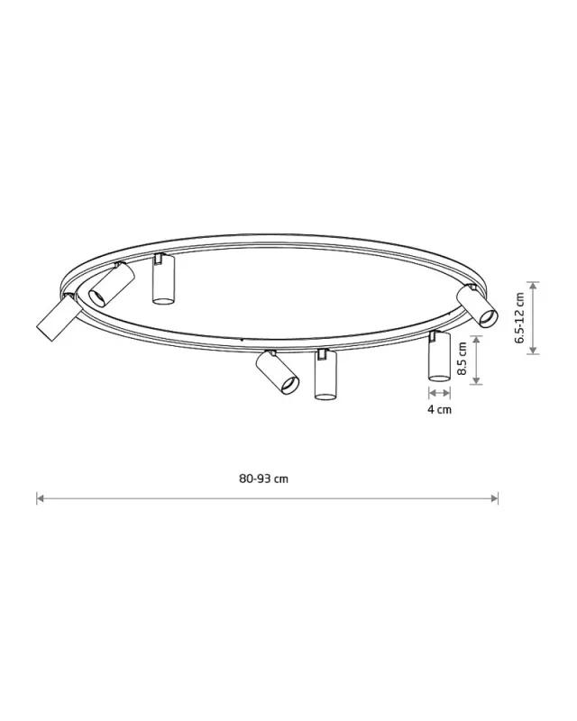 Люстра Nowodvorski 11947 Fourty Round GU10 R35 7x10W IP20 синя