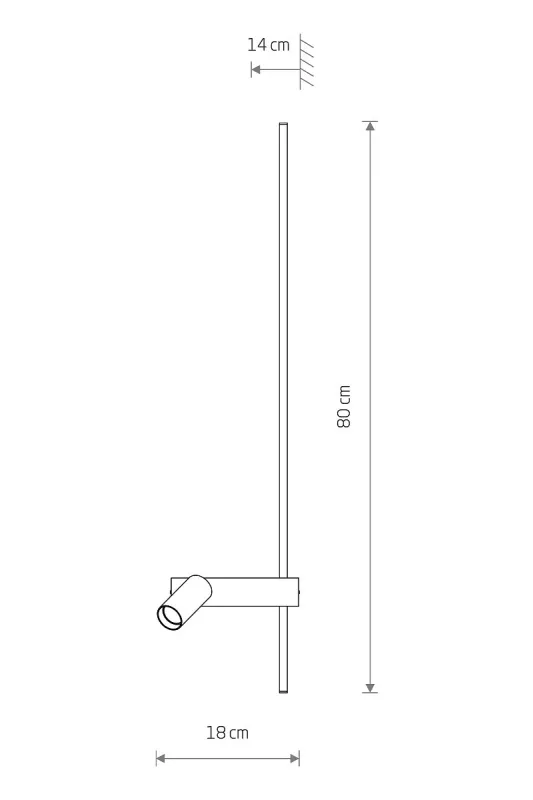 Настінний світильник Nowodvorski 11426 Easy Right GU10 MR11 10W + LED 11W 3000K 380Lm IP20 Чорний