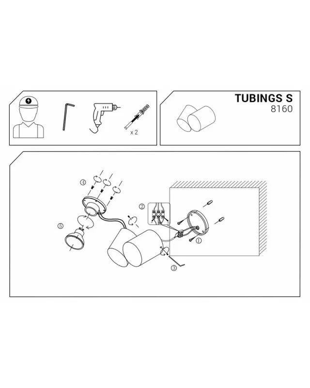Вуличний світильник Nowodvorski 8160 Tubings GU10 1x10W IP54 чорний