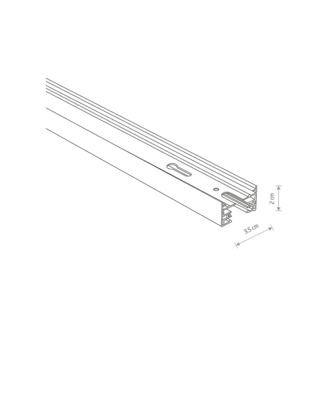Шинопровод Nowodvorski 9450 PROFILE TRACK WHITE 1 METRE